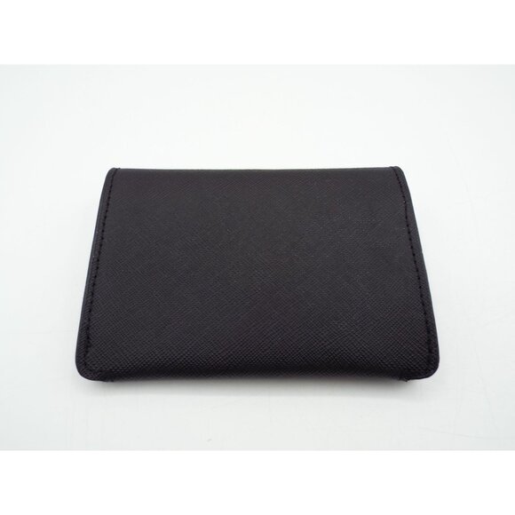 Michael Kors Black Leather Keychain Card Coin Wallet - Picture 6 of 8